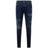 Replay Mens Cotton Blend Ripped Slim Jeans