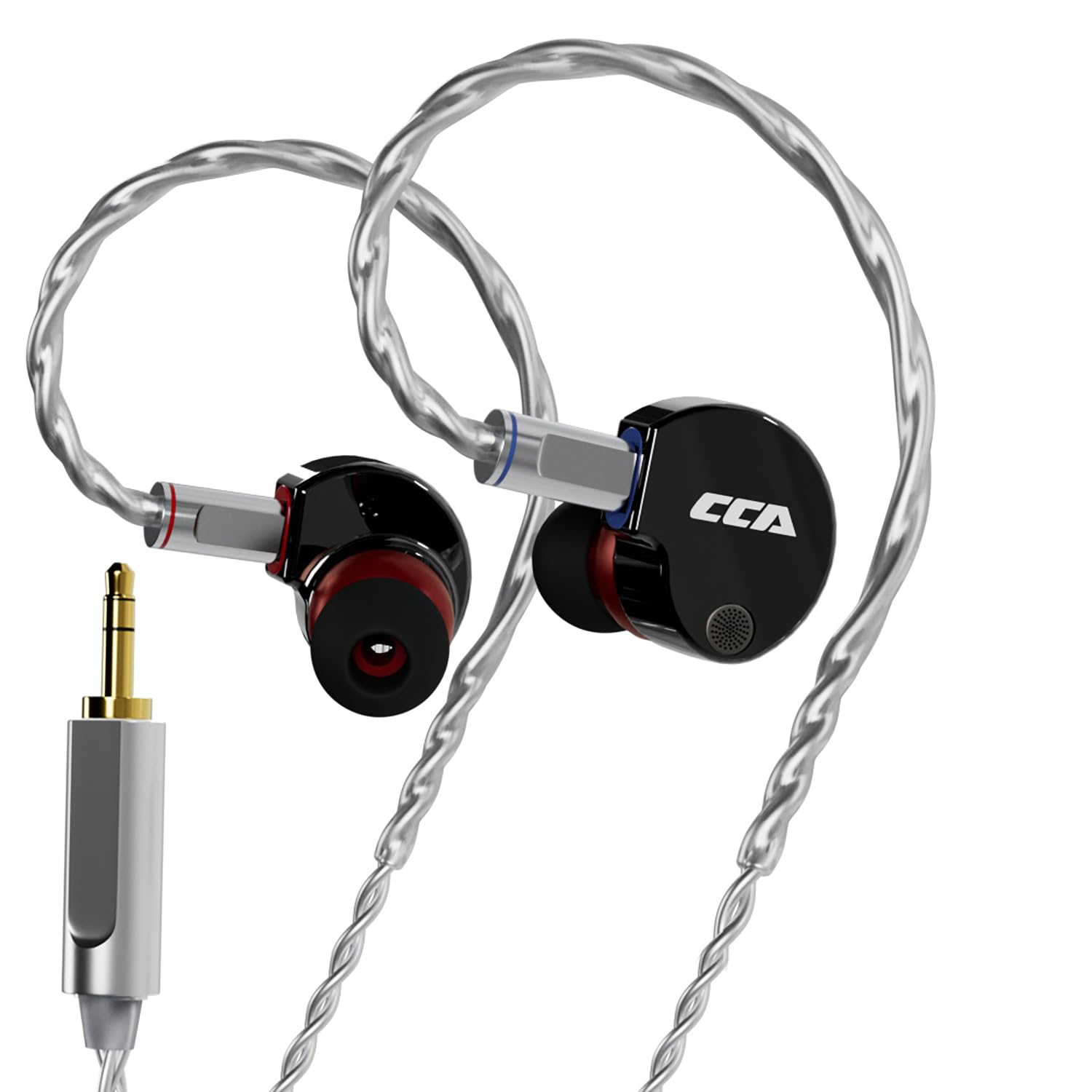 

CCA Phoenix In-Ear Monitor Headphones, Dual Magnet Dynamic Driver IEM, High-Fidelity Clear Sound & Deep Bass, Full Metal Professional Gaming Earphones