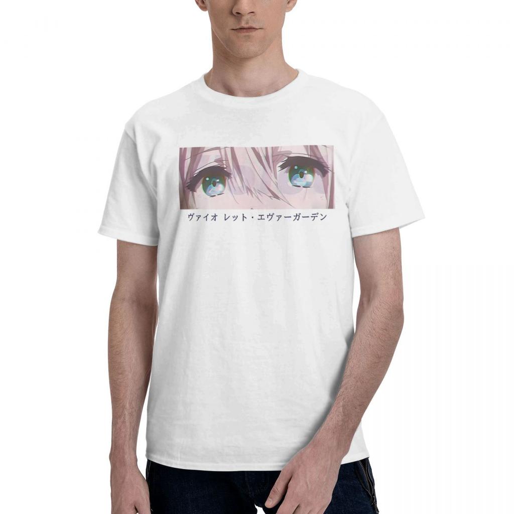 Violet Evergarden AnimeInspired 100 Cotton Casual Breathable Confortable Clothes Funny Ugus TShirts Clothes Men