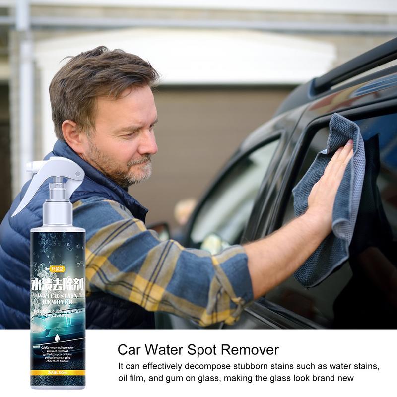 300 ml Bilrengöringsessens Auto Fönsterglas Vattenfläckborttagare Syrafläck Glasrengöringsborttagare Biltillbehör