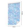 Iridescent glitter wallpaper azure, celadon, blue and white 50x1000