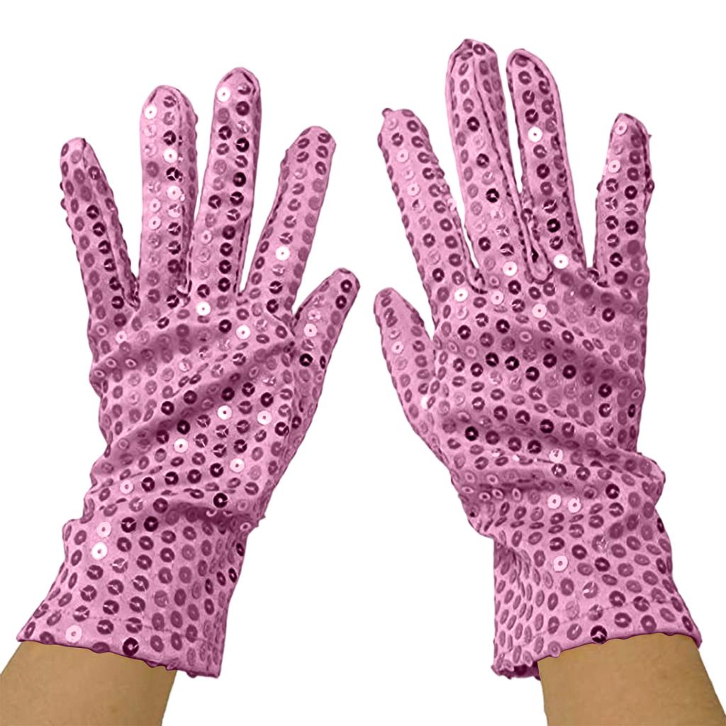 Unisex Sequin Stage Gloves, Night Dance Fashion Performance Clothing Accessories Gloves