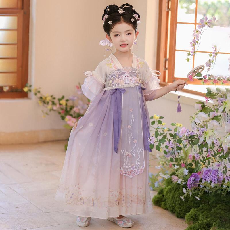 Sommer-Hanfu-Kleid für Mädchen
