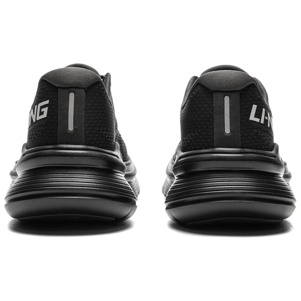 Li Ning Ling Yue Refreshing Comfortable Non-Slip Wear-Resistant Low-Top Running Shoes Men Sneaker Black ARSU097-6