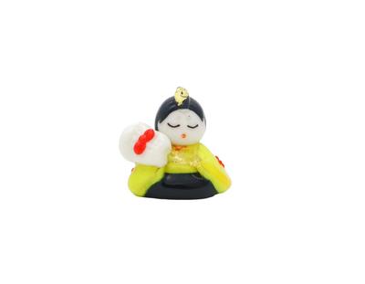 Glass Square Cute Glass Hina Dolls Large Size