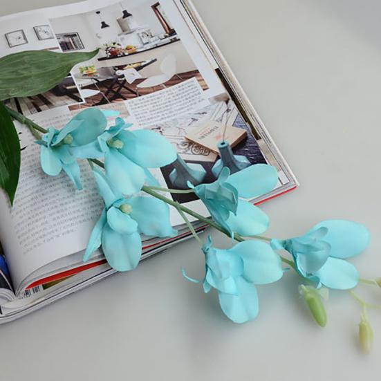 Artificial Fake Orchid Flower Plant Home Office Wedding Party Decor Ornament