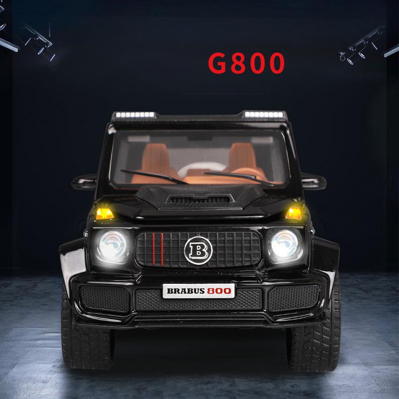 1/32 Scale Brabus G800 Diecast Car Model Toy, Pull Back Toy Vehicle with Sound and Light for Kids Toddler Boys Girls Gift Collection