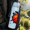 1PC Crack Wall Basketball Splash Print 750ml Color Plastic Water Bottle Leakproof Flip Straw Lid For Sports Office Home Use