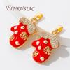 Christmas Gifts Happy New Year 2026 18K Gold Plated Brass Charms For Necklaces,Pendants For Jewelry Making,Women's Gift Xmas