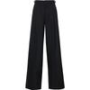 Veromoda Women's Pleated Wide-Leg Trousers with Adjustable Belt