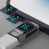 36W 3A Qc Charging Adapter With Digital Display Voltage Current Power Meters Usb 3.2 10Gbps Otg Usb A Male To C Pd 60W Charger