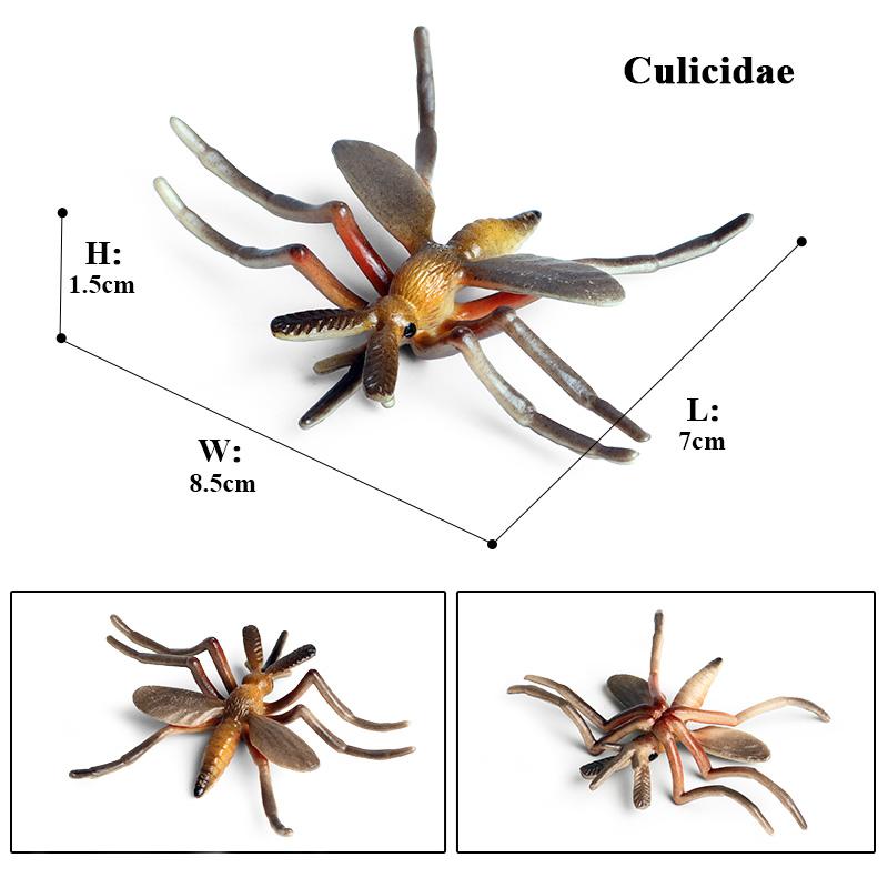 Oenux Wild Insect Animals Model Mantis Grasshopper Butterfly Bee Beetle Action Figures PVC Science Education Collection Kid Toy
