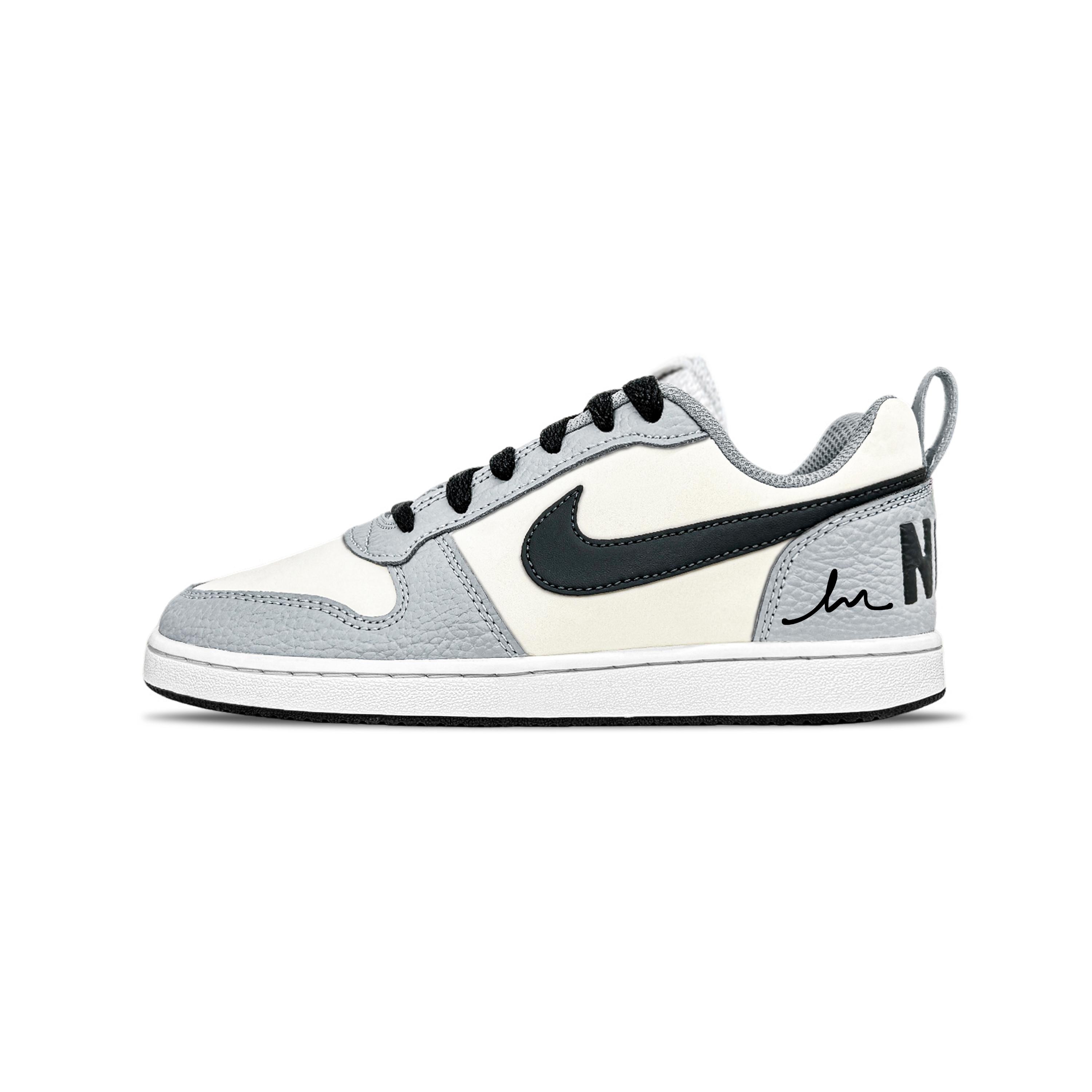 

Nike EBERNON Shadow Gray Abrasion Resistant Low top Skateboard Shoes Men s AQ1775-100(Team282-) 36.5