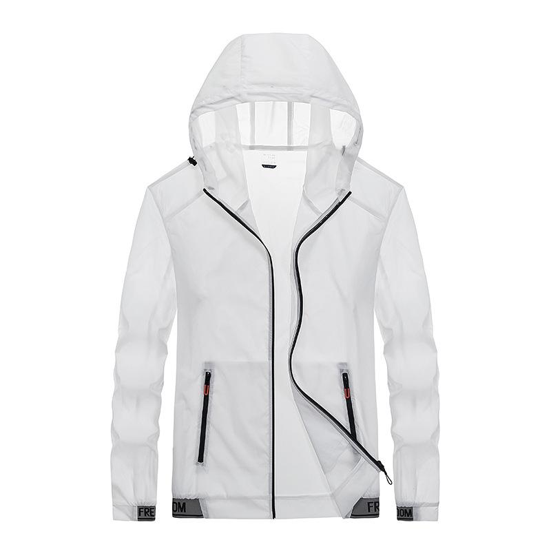 Summer Sun Protection Clothing for Men, Thin Trendy Brand New Hooded Jacket, Sports Outdoor Ice Silk Sun Protection Clothing for Men