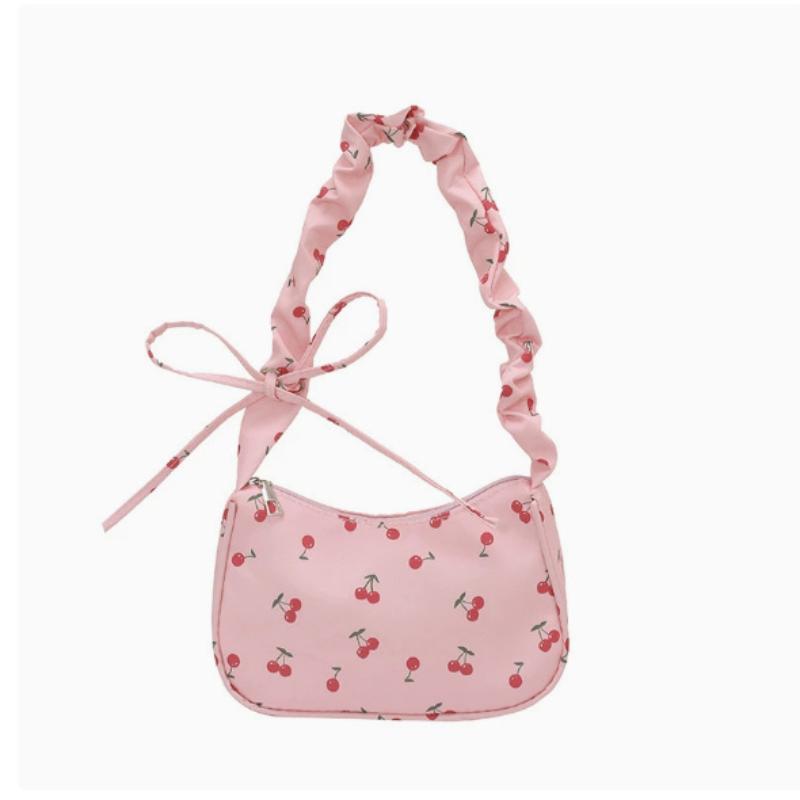 Floral Print Underarm Shoulder Bag Anti Scratch Retro Lightweight Small Casual Purse for Daily Work Commute