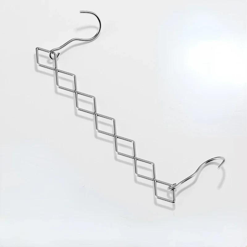 

Волшебные вешалки для одежды, экономящие место, складной органайзер для шкафа, каскадная стойка для одежды, 7 слотов для брюк, платьев, пальто 1 PCS