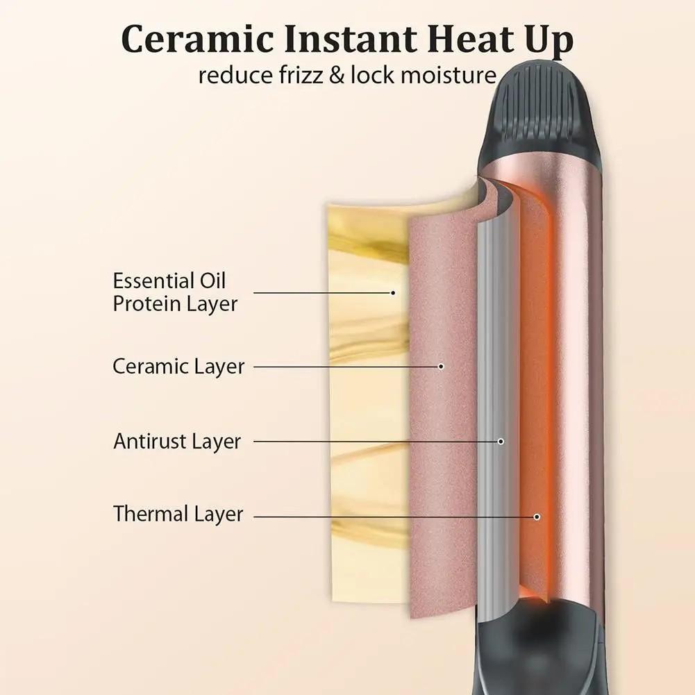 2 in 1 Automatic Hair Curler Auto Rotating Ceramic Hair Roller Professional Curling Iron Curling Wand Hair Waver