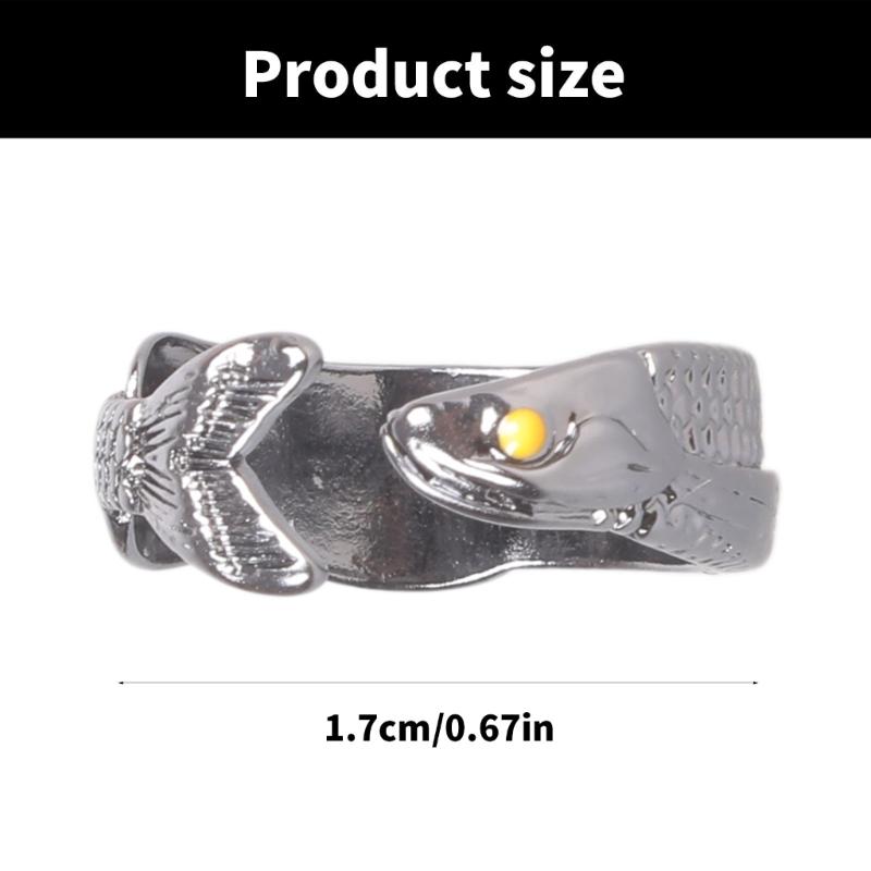 Adjustable Fish Shaped Rings Portable for Women Fashionable and Versatile Alloy Jewelry for Everyday Casual Wear