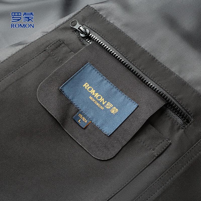 ROMON Men's Mid-length Windproof Hooded Workwear Jacket