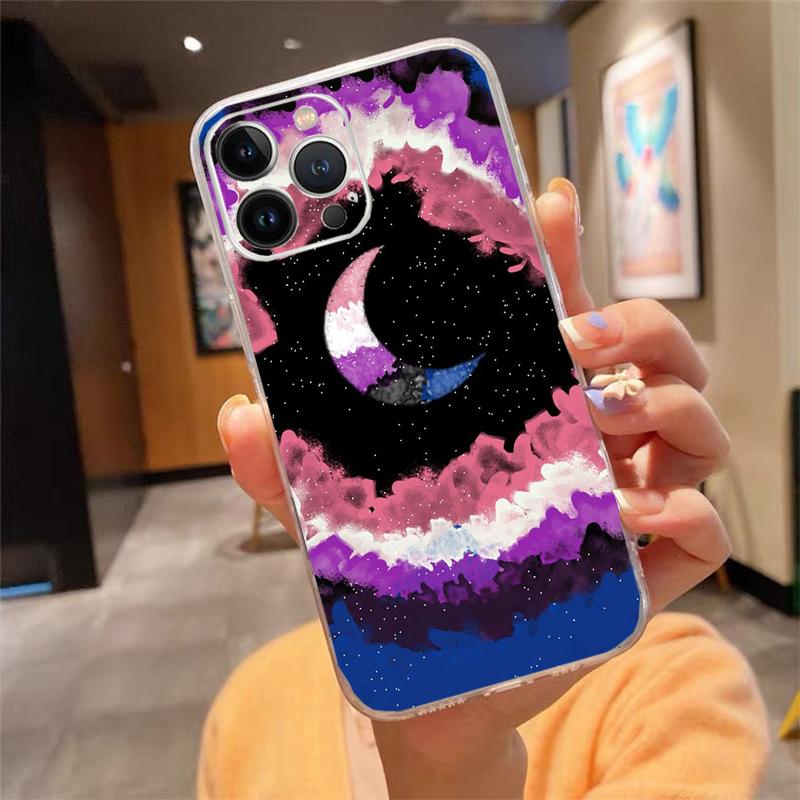Phone Case For iphone 17 Air 17 16 Pro Max 15 14 13 Pro Max 15 16 Pro 15Plus Moon Art