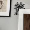 Halloween Door Corner Sign Wooden Witch Spider Halloween Decor Halloween Witch Sign Fall Decor