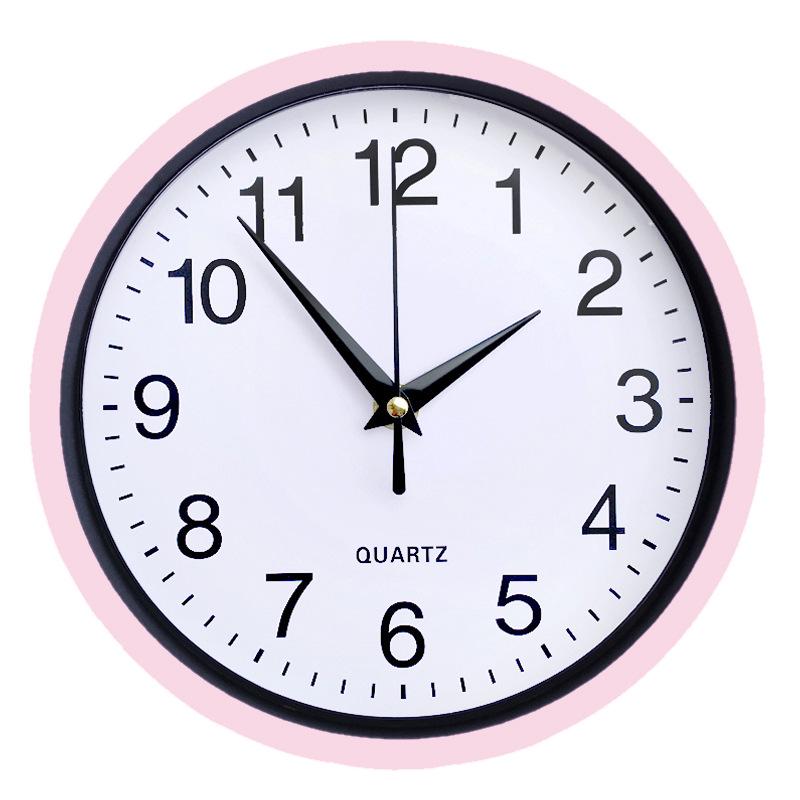 8 Silent Wall Clock with KOMAS Mechanism for Study, Kitchen, Bedroom - Customizable Logo