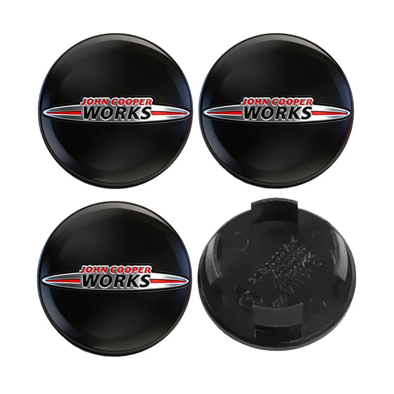 4Pcs 54MM 56MM Car Wheel Hub Center Cap Badge Accessories For BMW MINI Cooper S Works JCW R55 R56 R50 R53 R60 R61 F54 F55 F56..