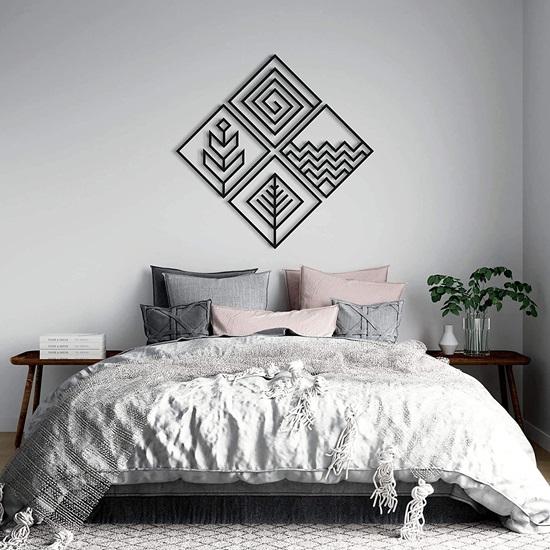 Dřevěné závěsné dekorace na zeď Umělecké kusy Malovaná povrchová úprava tloušťka 4 mm Domácí dekorace pro obývací pokoj, ložnici Elegantní a všestranné