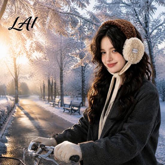 Cold Weather Outdoor Ear Covers Women Headband Earmuffs Winter Warm Plush Muffs Fleece Lightweight Muffs for Commuting Warmers Weather Cycling