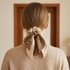 Hair Tie Floral Print Bowknot Ribbon Hair Rope Easy to Wear Bun Half-Tied Hairstyles Ponytail Holder Hair Accessory