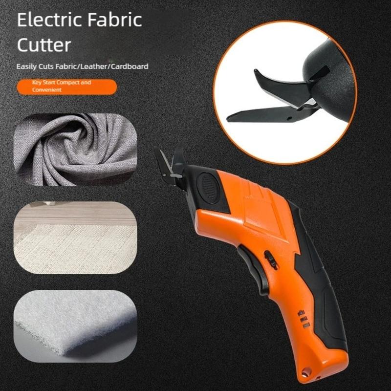 Powerful Wireless Handheld Cutter Device for Fabric Leather Materials Featuring Safety Functions in Crafting