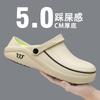 Zoccoli da Lavoro Unisex Impermeabili in EVA con Suola Spessa 5cm Antiscivolo Scarpe per Infermieri e Chef con Cinturino Regolabile sul Tallone