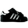 Adidas Originals SUPERSTAR Lightweight And Breathable Low top Skateboard Shoes Women's Black Silver EF5398(Team975-)