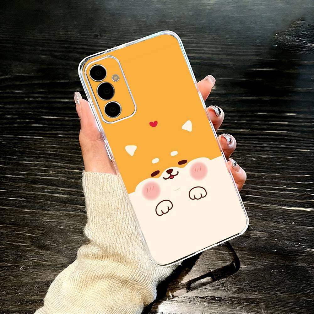 c-Corgi Pet Cute Dog Cartoon   Phone Case For SamsungA10,12,20,21S,30,31,40,50,51,52,70,71 Transparent Cover