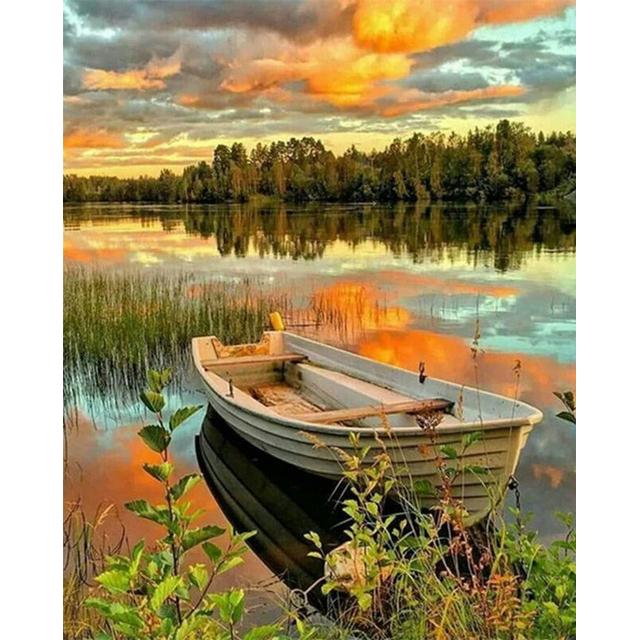 5D DIY Diamond Painting Landscape Full Square/Round Drill Beautiful Scenery Diamond Embroidery Cross Stitch Kits Home Decor Gift