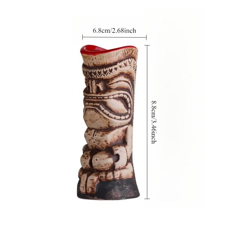 Personality Easter Island Mugs Hawaii Cocktail Glass Martini Ceramic Mugs Party Creative Tiki Bar Mug Home Decor Halloween Gift