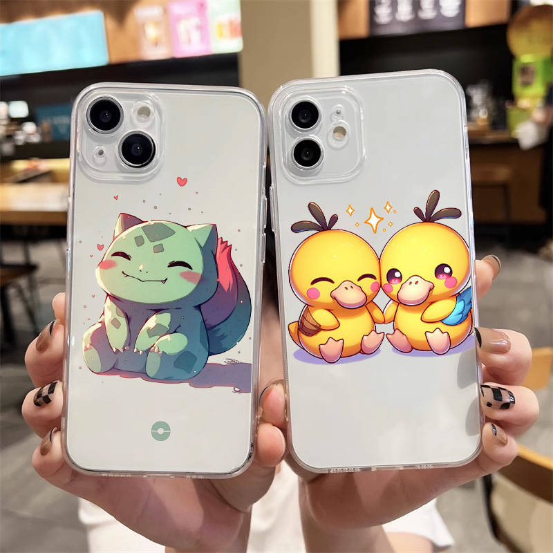 E-56 Süße Pokemon-Hülle für Samsung A04S A05 A14 A06 A51 A15 A16 A12 S20 S21 S24 Ultra A55 A54 OPPO Reno 8 5 A22 A23 A25 A35 A34 A52 A11