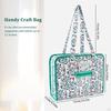 Embroidery Project Bag Packing Organizer Portable with Handle Carrying Case Tote for Crochet Art