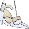Acrylic Cat Suncatcher Hanging Pendant with Chain, Animal Ornament for Window Gift Home Wall Decor, Cute Lover Room Decoration Creative