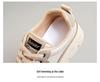 Women's W3672 Color-Block Sneakers 2024: Breathable, Thick-Soled, Wear-Resistant Shoes for Summer and Autumn.