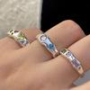 Sparkling Inlaid Zircon Ring Fashion Jewelry Promise Engagement Ring for Women