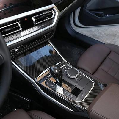 For BMW 3 Series G20 G28 - Carbon Fiber Center Console Gear Shift Panel Cover Trim Sticker Interior