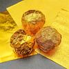 100PCS Gold-Color Tin Foil Wrapper Paper for DIY Chocolate and Sweets Candy Bar Packaging Wedding Gift Wrapping Paper Sheets