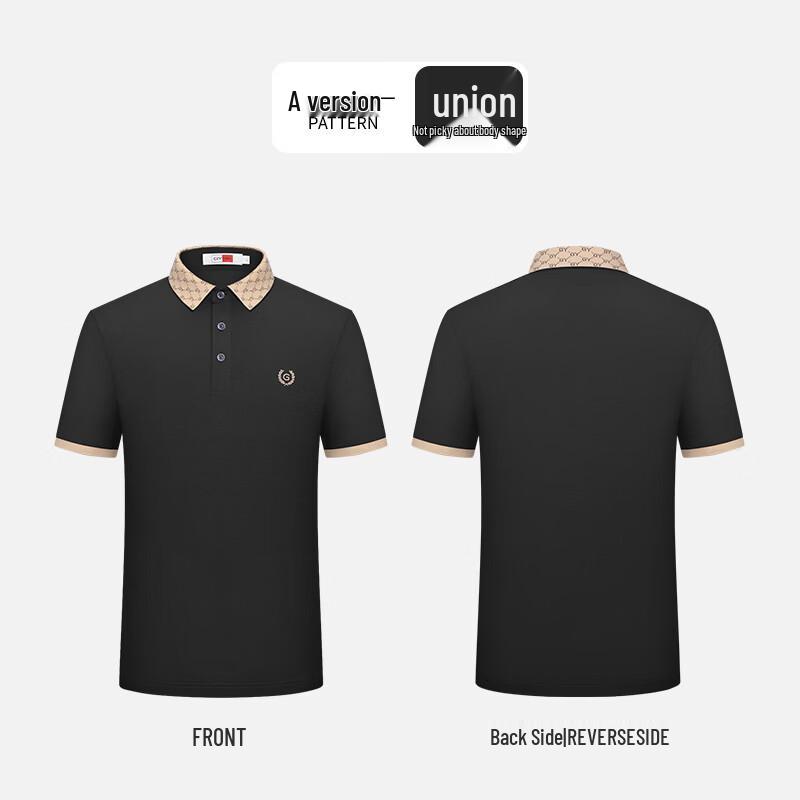 Goldlion Men's Silk Blend Classic Polo T-Shirt