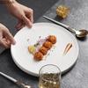 Nordic Creative Hotel Steak Pasta Plate Restaurant Food Decoration Dessert Plate Ceramic Dining Plate Home Solid Color Tableware