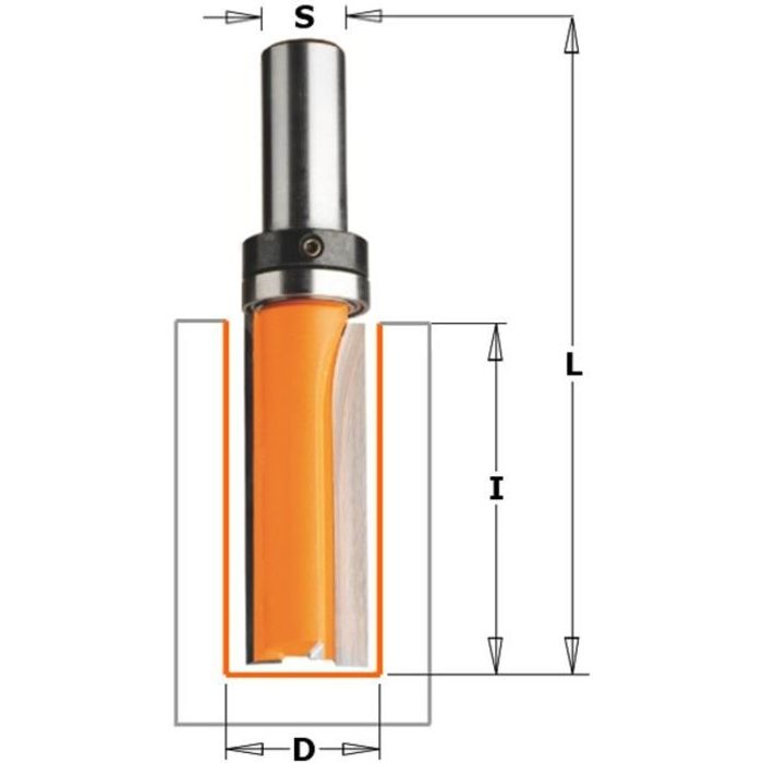 CMT : Fresa de carburo recto copiador 16mm