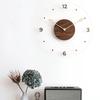 Transparent Digital Wall Watch Solid Wood Scale Clock Durable Hanging Clock  Office