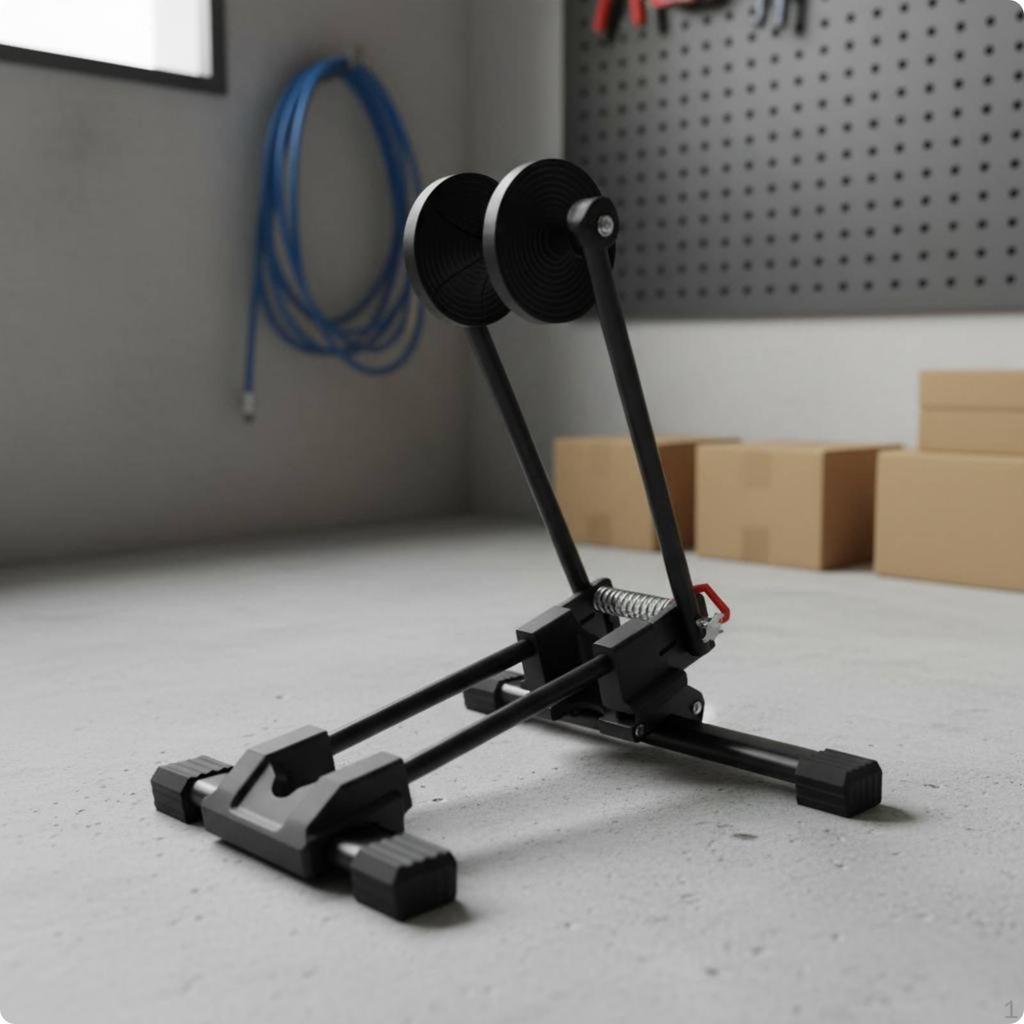 Foldable Bike Stand Automatic Adjustment Folding Lightweight Portable Cycle Workstand for