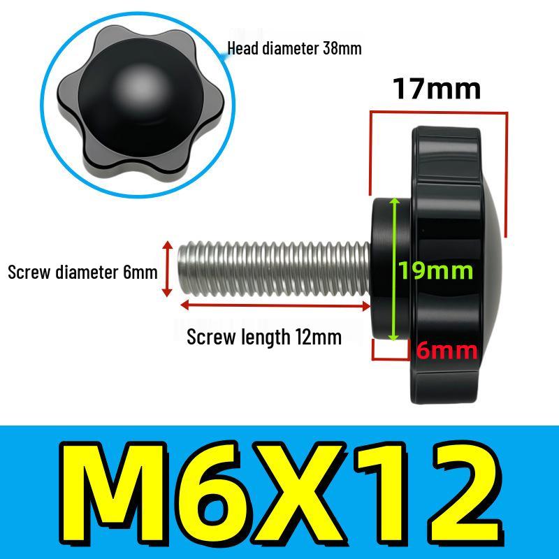 Adjustable Plum Blossom Plastic Head Star Handle Screw Bolt