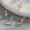 1PCS Piercing Ear Cuff Satr Earrings for Women 1PC Silver Color Crystal Earclip Orbital Non Pierced Earing Fashion Jewelry